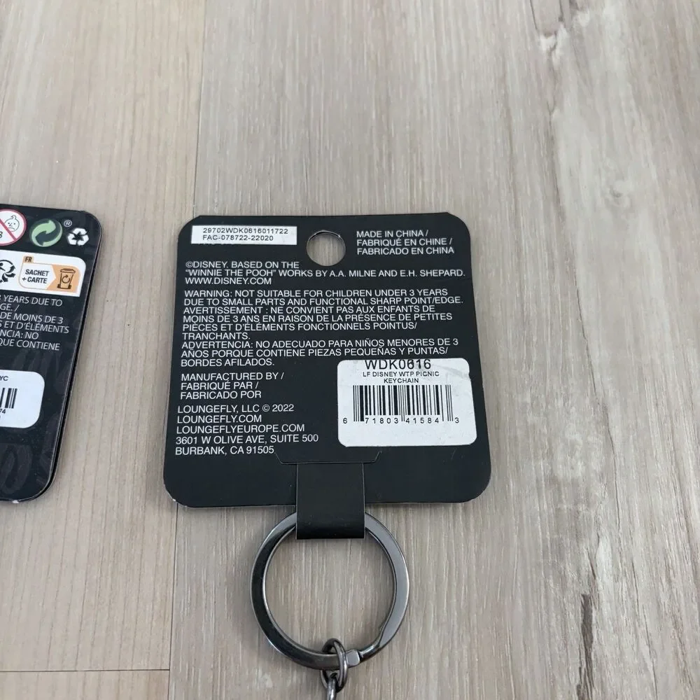 Loungefly Disney Keychain Winnie The Pooh Eeyore Tigger Piglet Lot Of 2 NEW